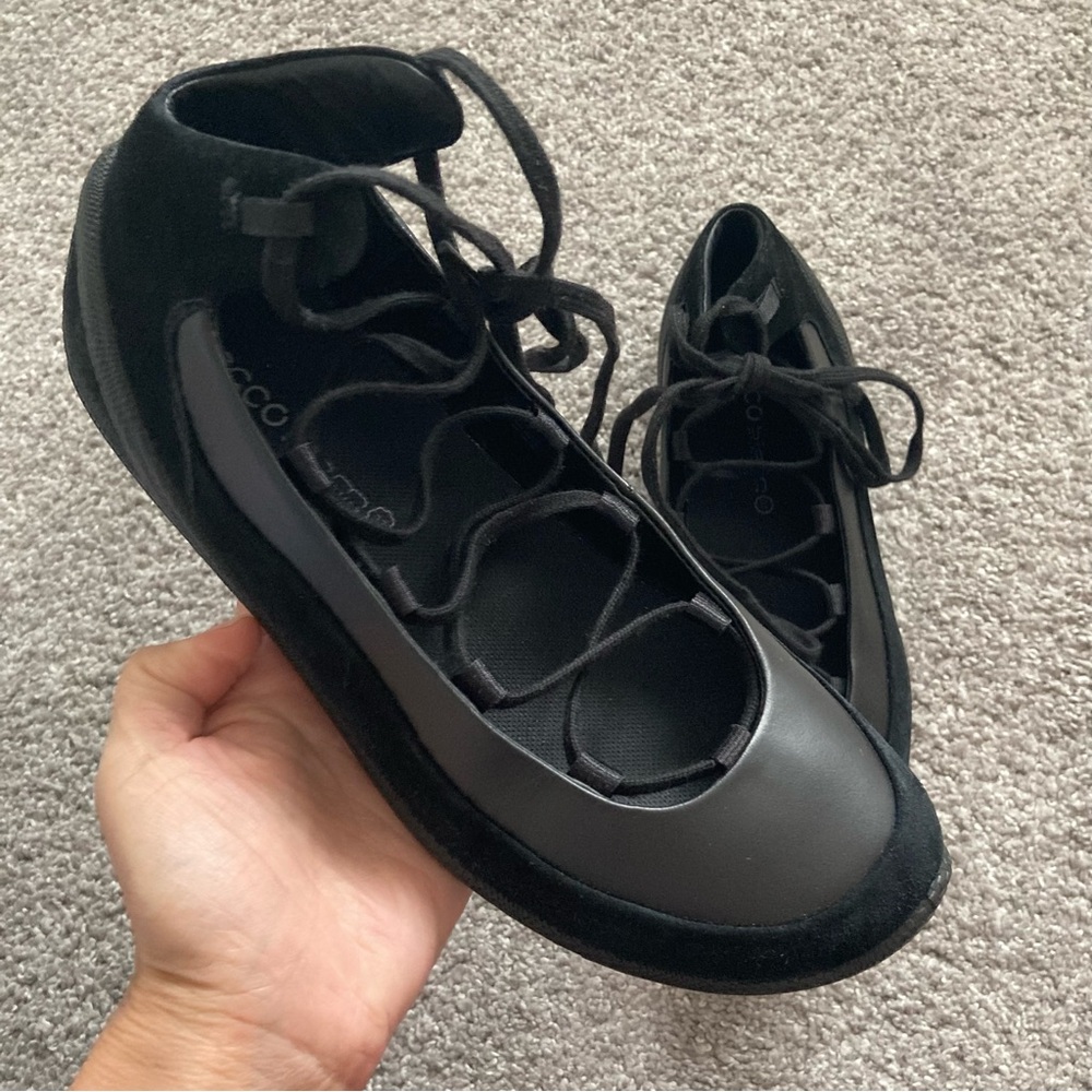Ecco Biom lite shoes NWT lace up leather sneaker shoes - Picture 6 of 11